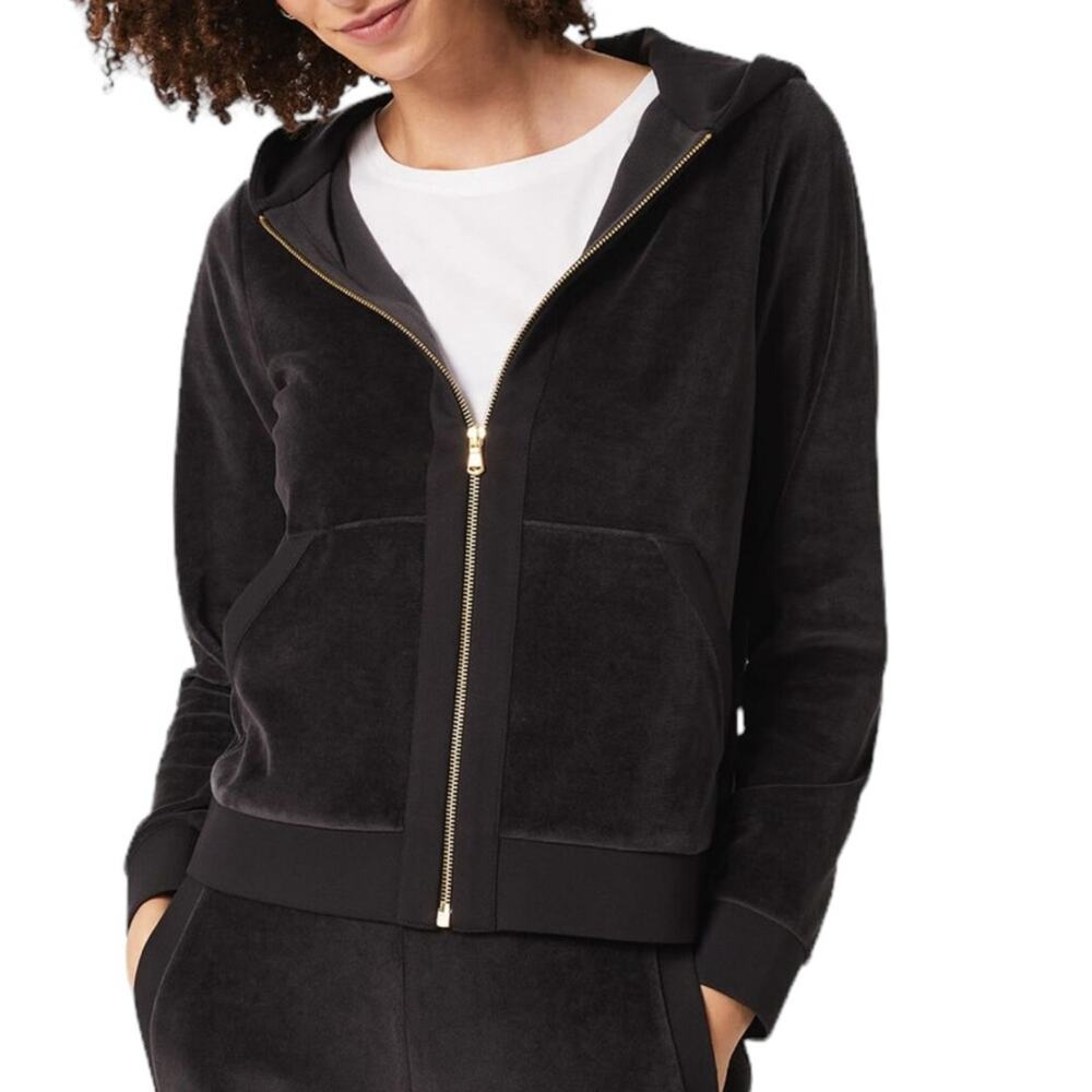Hobbs London Harlow Velour Hoodie EC SZM